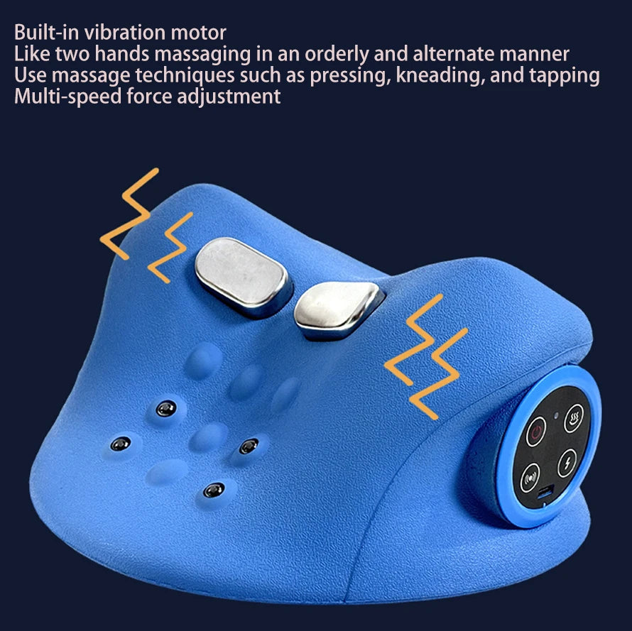 USB Cervical Massage Pillow with Heat & Vibration
