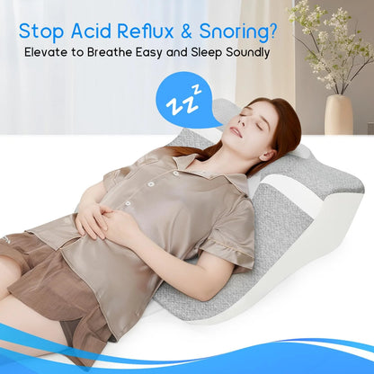 Ergonomic Bed Wedge Pillow