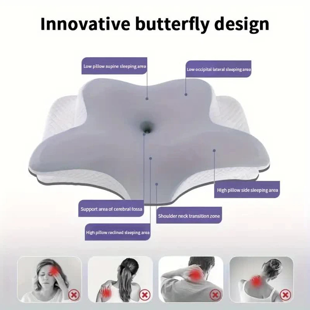 Butterfly Memory Foam Cervical Pillow