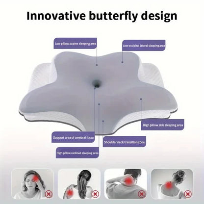 Butterfly Memory Foam Cervical Pillow