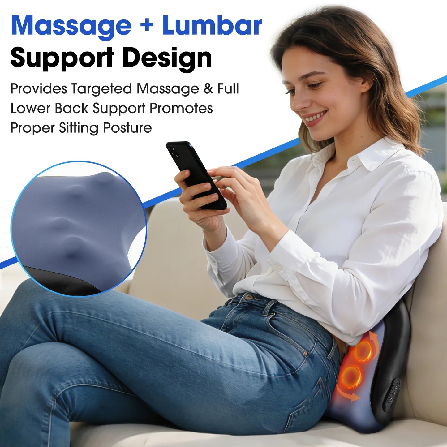 2-in-1 Heated Back Massager