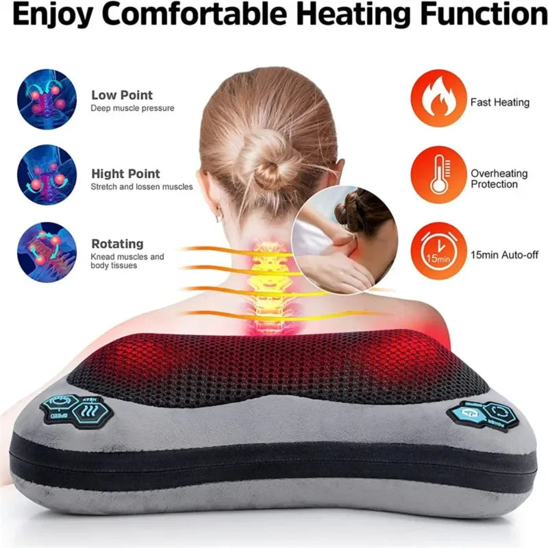 3D Shiatsu Massage Cushion with Heat