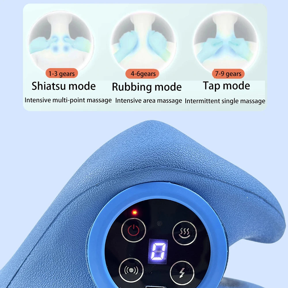 USB Cervical Massage Pillow with Heat & Vibration