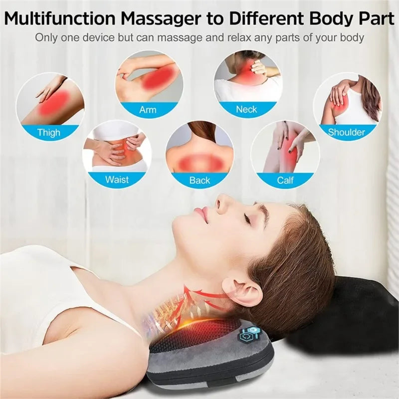 3D Shiatsu Massage Cushion with Heat