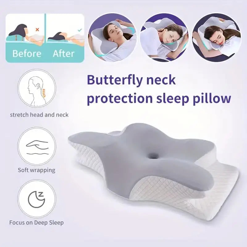 Butterfly Memory Foam Cervical Pillow